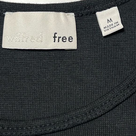 Aritzia Wilfred Free | NWT Black Dray Cutout Dress Sz Medium - Picture 6 of 10